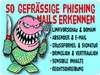 Phishing Mails Metallschild in 15x20 cm in blau zum Thema Produktbild-Vorschau 1