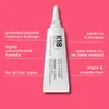 A product shot of a K18 Leave-In Molecular Repair Hair Mask tube against a pink background, with text highlighting its features. Voir les images du produit