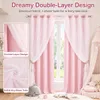Vorhänge Doppelschicht mit Voile Blickdicht Kinderzimmer Produktbild-Vorschau 2