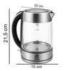 Bouilloire électrique en verre 1,7 L | 2200 W, acier Voir les images du produit 9