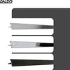 Three different profiles of Dalsys T Profil Edelstahl, likely for flooring or tile installation, displayed against a white and gray background. Produktbild-Vorschau
