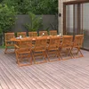 vidaXL Ensemble de jardin 11 pièces 220x90x75 cm bois Voir les images du produit 14