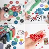 Zestaw do gry w pokera, 300 żetonów, 2 talie kart, kostki, Podgląd zdjęcia produktu 6