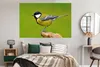 MuchoWow® Poster Vogel - Kohlmeise - Tiere - Grün 180x120 Produktbild-Vorschau 4