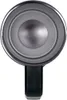 A top-down view of the inside of a thermal mug with a black handle visible at the bottom. Voir les images du produit