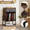 Stojak na gramofon COSTWAY, regał na płyty winylowe z Podgląd zdjęcia produktu 8
