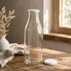 Milchflasche 1 Liter Glasflasche transparent mit 9 Flaschen Produktbild-Vorschau 6