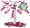 5 Party Popper rosa, cannoni sparacoriandoli metallizzati, Anteprima dell’immagine prodotto 1