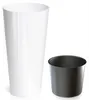 Vaso Prosperplast TUBUS SLIM bianco lucido 30 cm Anteprima dell’immagine prodotto 9