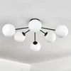 Fossobiubo Deckenlampe aus Metall/Glas in Schwarz/Weiß Produktbild-Vorschau 8