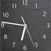 Wallario Design Wanduhr Schwarze Schiefertafel Optik - Produktbild-Vorschau 1