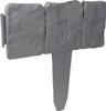 A gray garden edging stone with a stake. Produktbild-Vorschau
