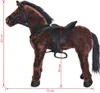 A plush toy horse standing on a white background with measurement indicators. Náhľad obrázku produktu