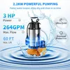 Tauchwasserpumpe - Schmutzwasserpumpe 6000L/h mit Produktbild-Vorschau 3