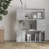 Bücherregal Raumteiler Betongrau 80x24x94 cm Holzwerkstoff Produktbild-Vorschau 3