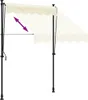 vidaXL Tenda da sole retrattile crema 150x150 cm in tessuto Anteprima dell’immagine prodotto 10