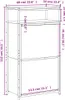 Botník hnědý dubový vzhled 60x34x112 cm materiál na bázi Náhled obrázku produktu 8