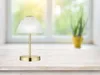 LED stolová lampa - biela - mosadz - opálové sklo - V 24 cm Náhľad obrázku produktu 9