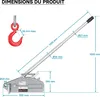 Wiltec Treuil à câble - Charge max. 1600 kg - Longueur 20 m Voir les images du produit 7