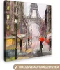 MuchoWow® - Leinwandbilder - Gemälde - Paris - Eiffelturm - Produktbild-Vorschau 1