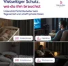 Collage of four scenes showing the use of blackout curtains in different rooms: a nursery, a home theater, a bedroom, and a living room. Produktbild-Vorschau