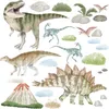 Wandtattoo Dinosaurier, Vulkan, mit umweltfreundlichen, Produktbild-Vorschau 1