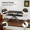 VonHaus Steh-Sitz Schreibtischaufsatz, Schwarz 80 x 40 cm Produktbild-Vorschau 6