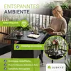 Juskys Polyrattan Gartentisch Yoro eckig - wetterfest 80x80 Produktbild-Vorschau 3