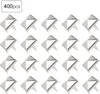 Spike-nieten, 400 sets, 6 mm, zilverkleurige, vierkante, Productafbeelding-voorbeeld 4