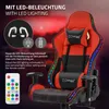 Herná stolička ML-Design s osvetlením RGB LED a Náhľad obrázku produktu 5