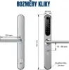 BOT Chytrá klika TTLock V1 72-92mm variabilní stříbrná Náhled obrázku produktu 2