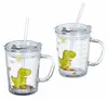4 x Trinkglas Kinder, Dino-Motiv, Kinderglas mit Henkel, Produktbild-Vorschau 10