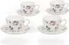 Buchensee Teetassen / Kaffeetassen Porzellan, 4 Tassen je Produktbild-Vorschau 1