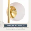 ZMH Vloerlamp Goud, 3 armen, modern, staande lamp, E27, Productafbeelding-voorbeeld 11