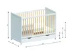 Babybett Gitterbett mit Schublade und Aloe Vera Matratze Produktbild-Vorschau 6
