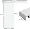 HOMCOM Posuvné skleněné dveře Posuvné dveře Dveře do pokoje Náhled obrázku produktu 3
