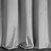 Close-up of a gray curtain with folds. Produktbild-Vorschau