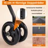COSTWAY Rollator faltbar & leicht mit Sitz, 2in1 Rollstuhl Produktbild-Vorschau 7
