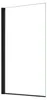 Duschspa 80x140cm Badewannen‑Duschabtrennung, schwarz, 180° Produktbild-Vorschau 1