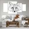 Bild auf Leinwand - Leinwandbild - Wolf Kinder Skizze Produktbild-Vorschau 6