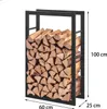 Brennholzregal Kaminholzablage 100x60x25cm Feuerholzregal Produktbild-Vorschau 2