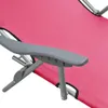 Lettino con tettuccio parasole in acciaio rosa Anteprima dell’immagine prodotto 4