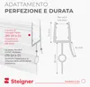 STEIGNER Guarnizione doccia UK22 70 cm (1 pz.) trasparente Anteprima dell’immagine prodotto 5