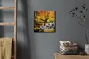 Coloray Uhr auf Leinwand 30x30 cm Wand Uhr Dekoration Produktbild-Vorschau 4