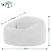 Icon Kingston Sitzsack Cord mit Füllung, Beige Produktbild-Vorschau 7