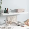 vidaXL Schweberegal Hochglanz-Weiß 90x23,5x3,8 cm MDF Produktbild-Vorschau 1