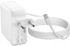 A white USB-C power adapter with a coiled white USB-C cable. Podgląd zdjęcia produktu