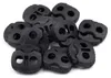 10 Kordelstopper mit zwei Löchern 20x20mm, Durchzug 5mm - Produktbild-Vorschau 1