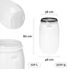 Garronda 120L Fût alimentaire en plastique HDPE pour Voir les images du produit 3