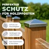 Novatool 5 Stück Edelstahl Pfostenkappen 71x71mm mit Produktbild-Vorschau 2